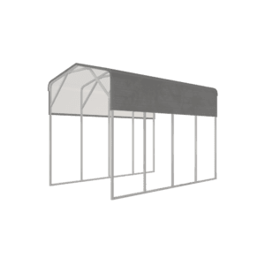 metal rv cover building vector