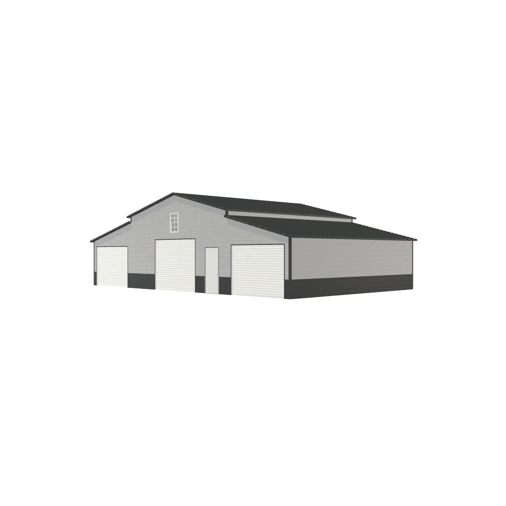 metal barn building vector